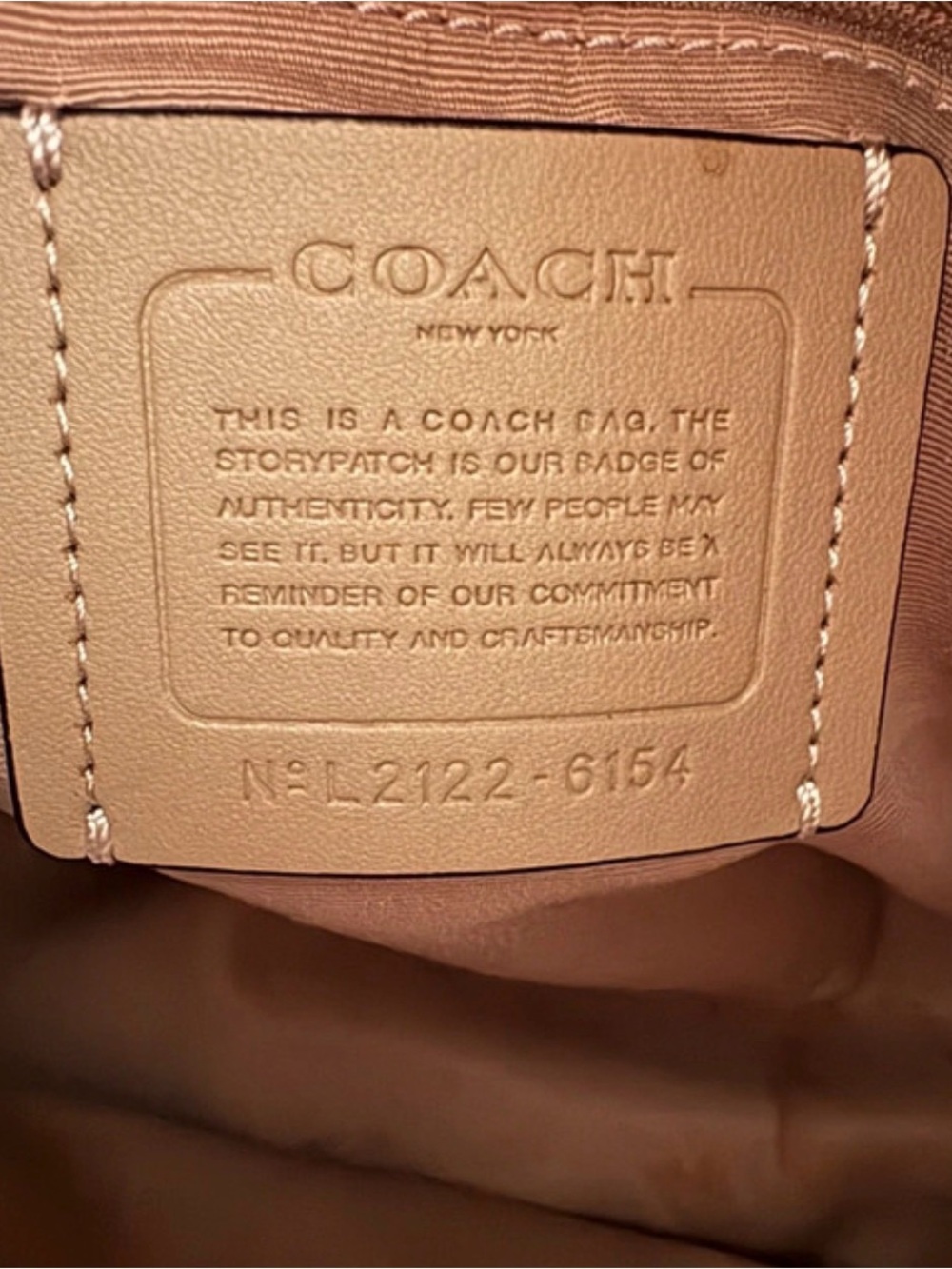 Coach Pebbled Leather Hobo in Blush with Black Trim - Picture 2 of 16